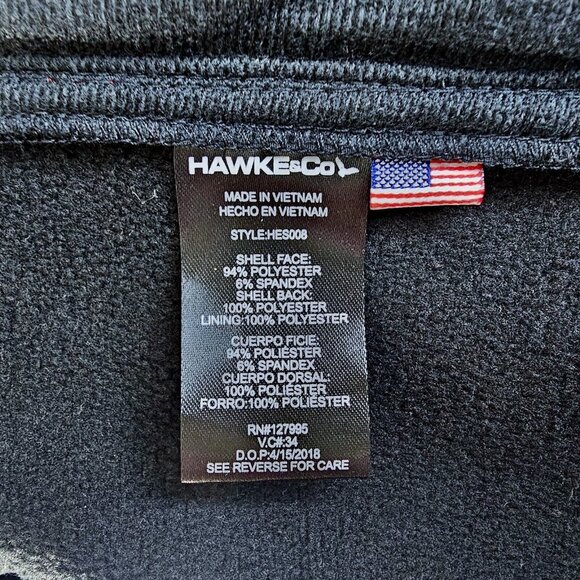 Hawke Co Red Softshell Performance Fleece Lined Jacket Water Resistant Large NWT - Picture 9 of 13
